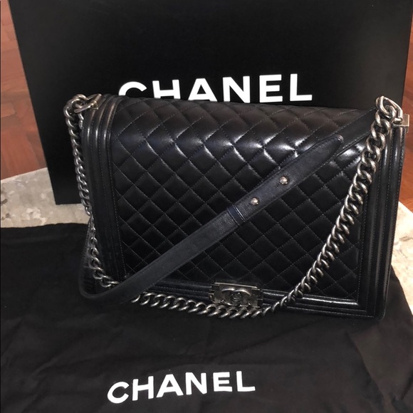 Jumbo Chanel Boy Bag 100% authentic - Picture 6 of 8
